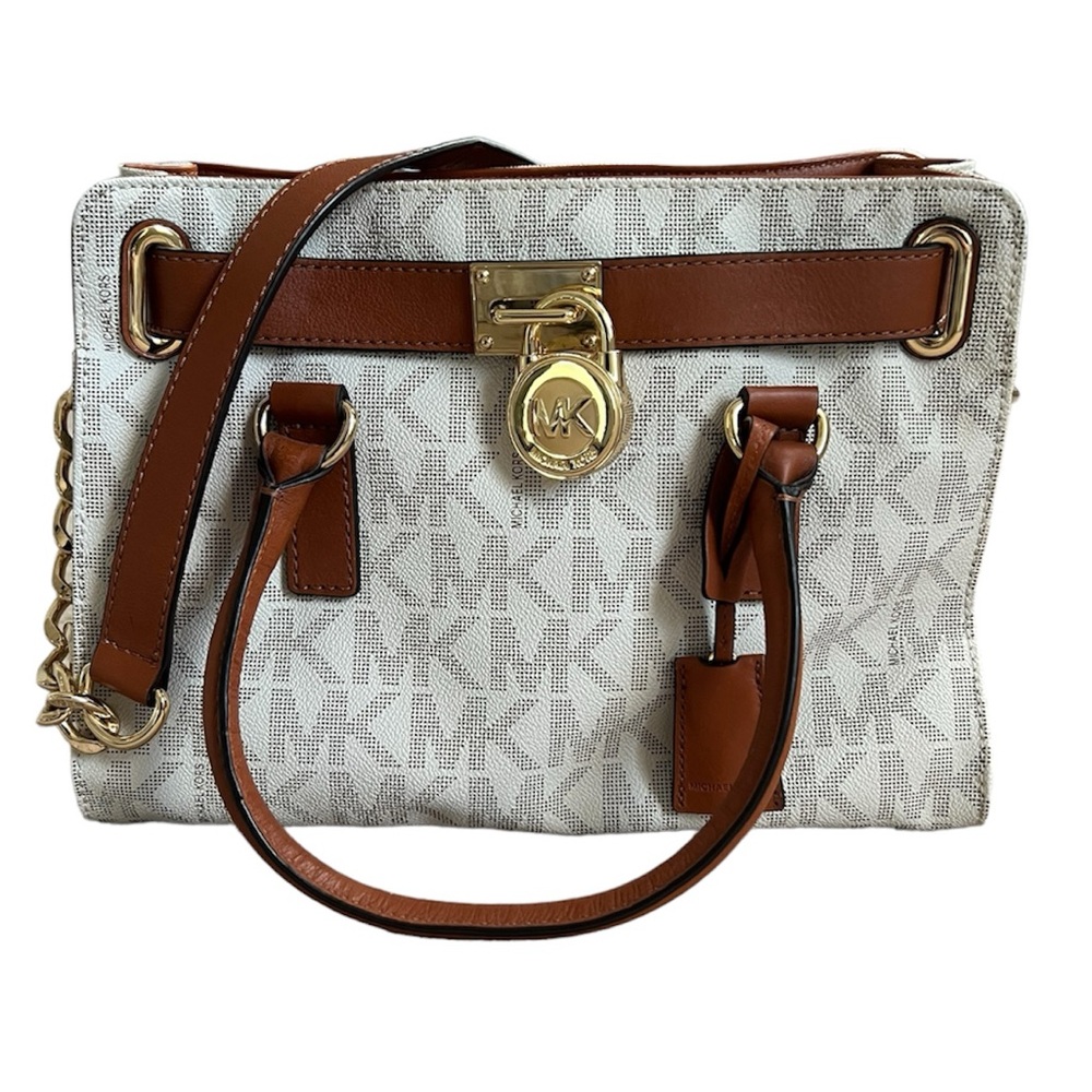 LIKE NEW Michael Kors Hamilton Satchel Bag